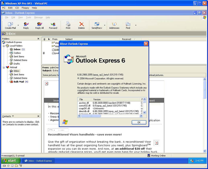 where to download outlook express for windows 7